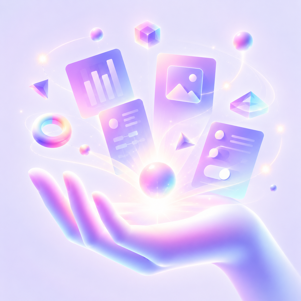 Hand presenting shipped project cards